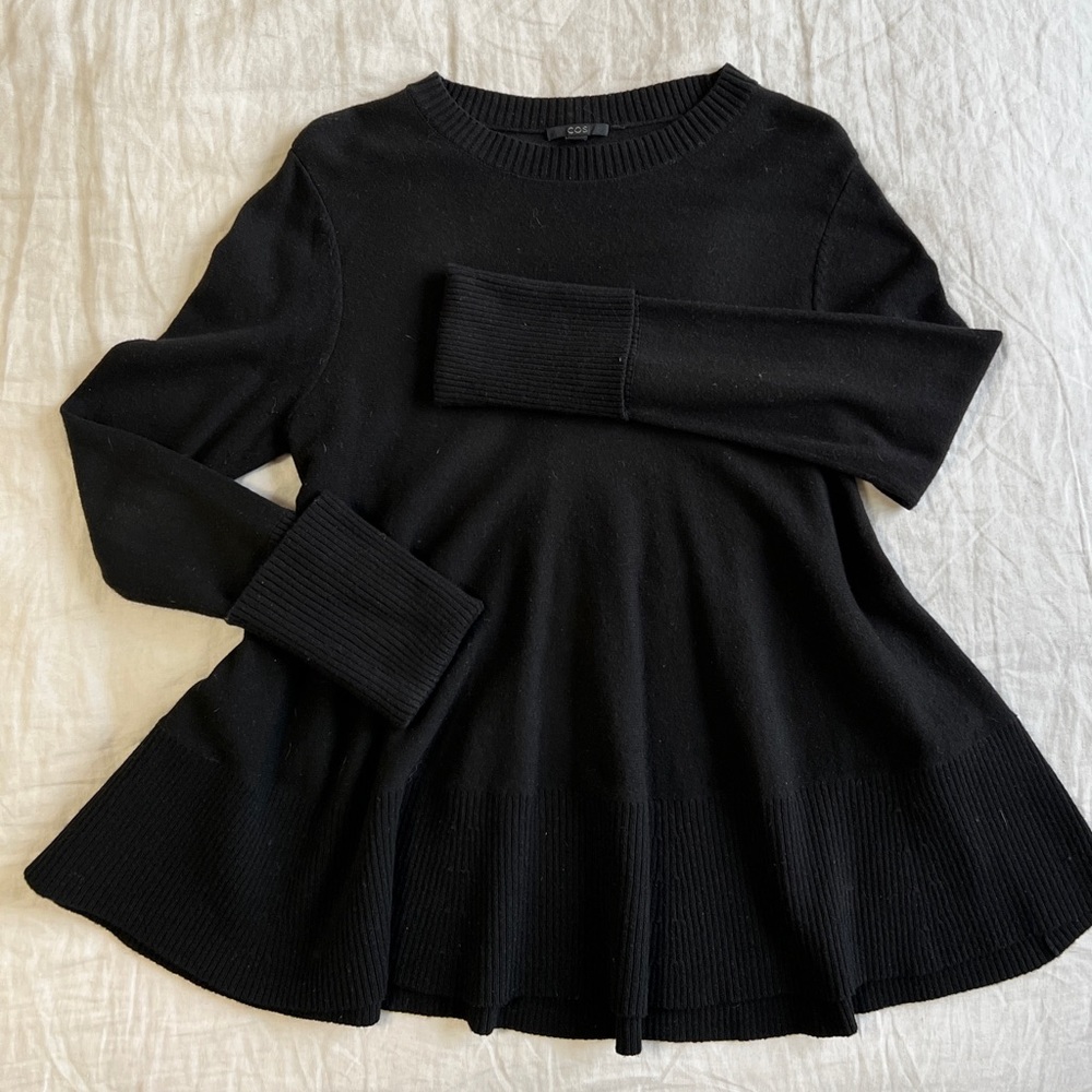COS 100% wool a-line sweater
